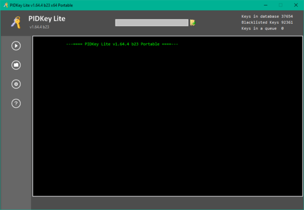 instaling PIDKey Lite 1.64.4 b32