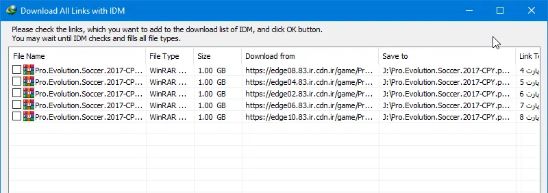 جالب ترین ترفند های Internet Download Manager • IDM Import batch download 6